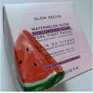 Glow Recipe Watermelon Hyaluronic Clay Pore-Tight Facial Mask Treatment BHA PHA